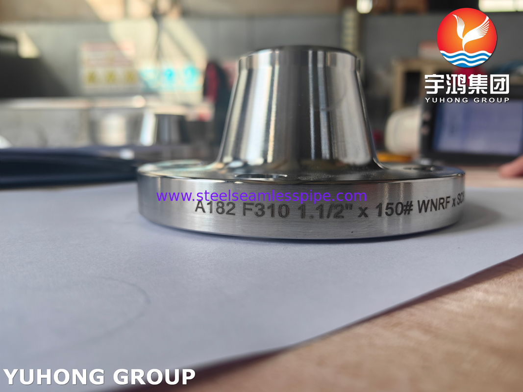 ASTM A182 F310 স্টেইনলেস স্টীল WNRF ফ্ল্যাঞ্জ ASME B16.5 কাঠের স্টীল ফ্ল্যাঞ্জ