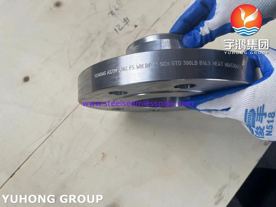 ASTM A182 F5 অ্যালোয় ইস্পাত ফ্ল্যাঞ্জ জালকৃত ওয়েল্ডিং নেক রেজড ফেস B16.5
