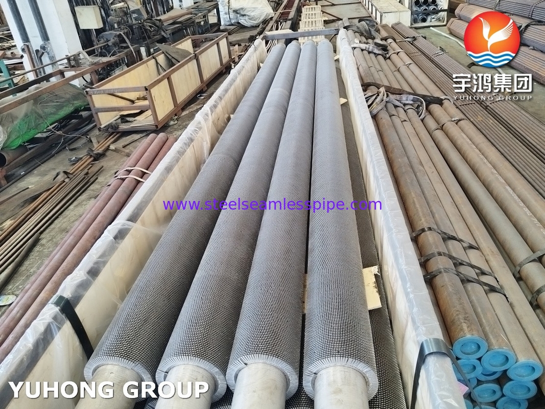 ASTM A312 TP304H গরম এক্সচেঞ্জার এবং রিঅ্যাক্টর শীতল জন্য Serrated ফিন টিউব
