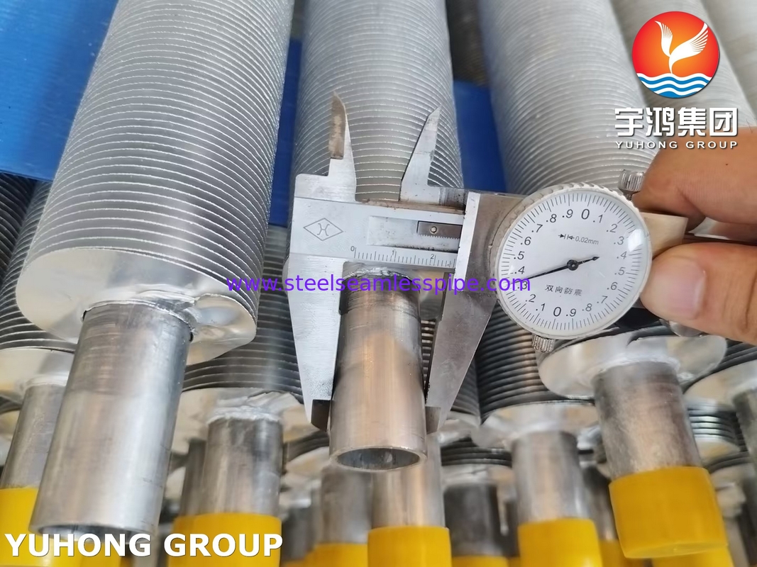 ASME SA249 স্টেইনলেস স্টীল উন্ড ফিন টিউব ফিন টাইপ এল এয়ার কুলারের জন্য