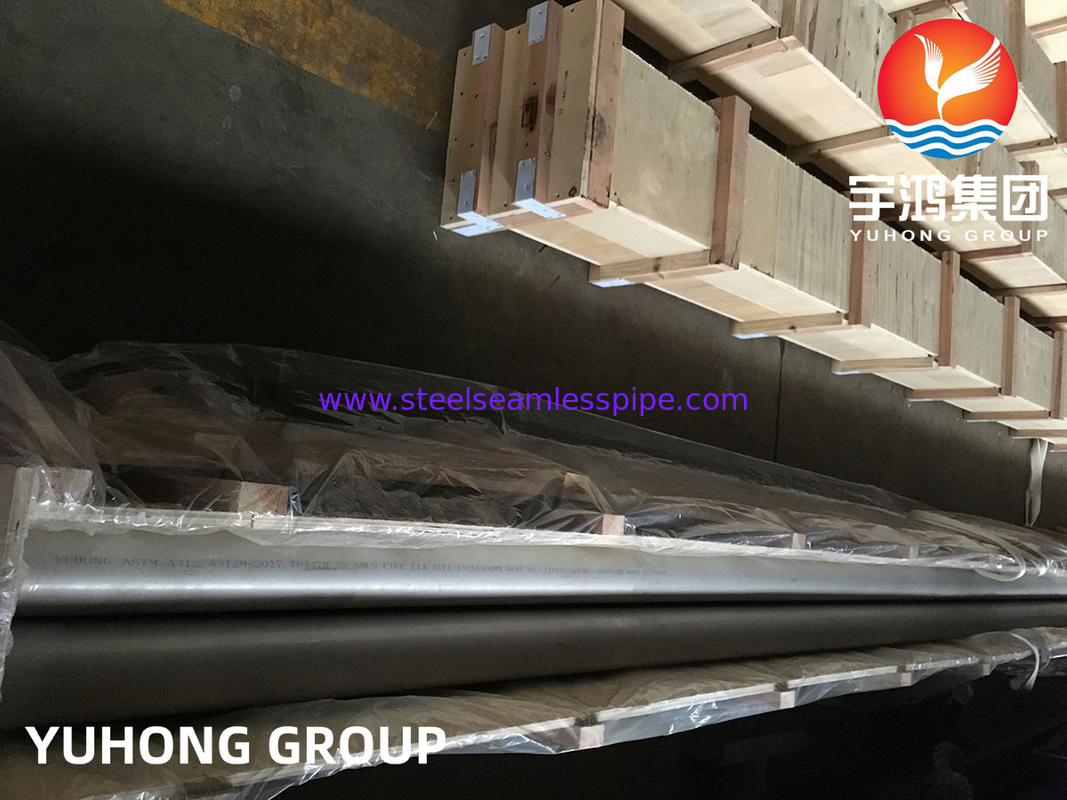 উচ্চ তাপমাত্রা শিল্পের জন্য ASTM A312 / ASME SA312 TP347H স্টেইনলেস স্টীল সিউমলেস পাইপ