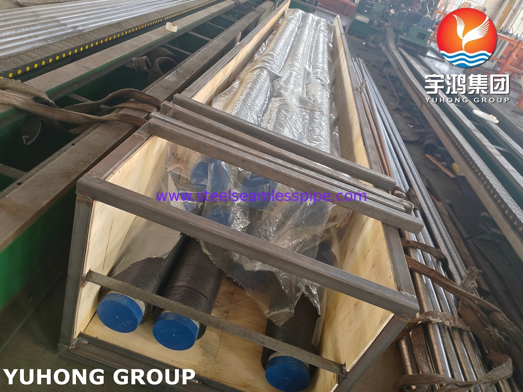 ASME SA312 TP347H স্টেইনলেস স্টীল সিউমলেস পাইপ সঙ্গে SS ফিন স্ট্রিপ জন্য হিটার