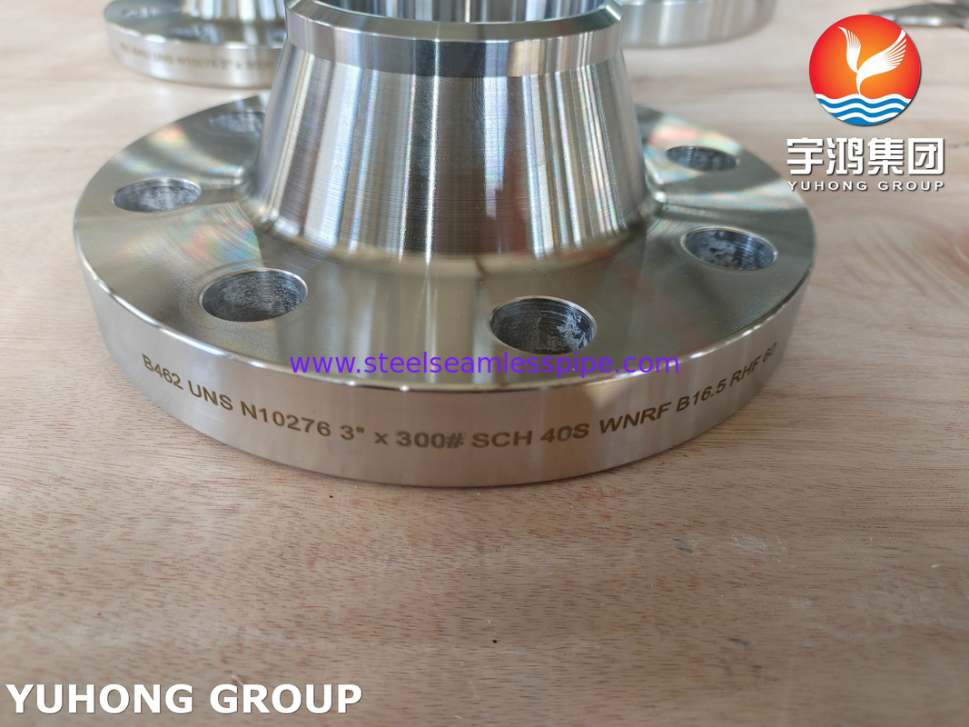 উচ্চ তাপমাত্রা অ্যাপ্লিকেশনের জন্য ASTM B564 N10276 নিকেল অ্যালোয় স্টীল ভাস্কর্য ফ্ল্যাঞ্জ B16.5