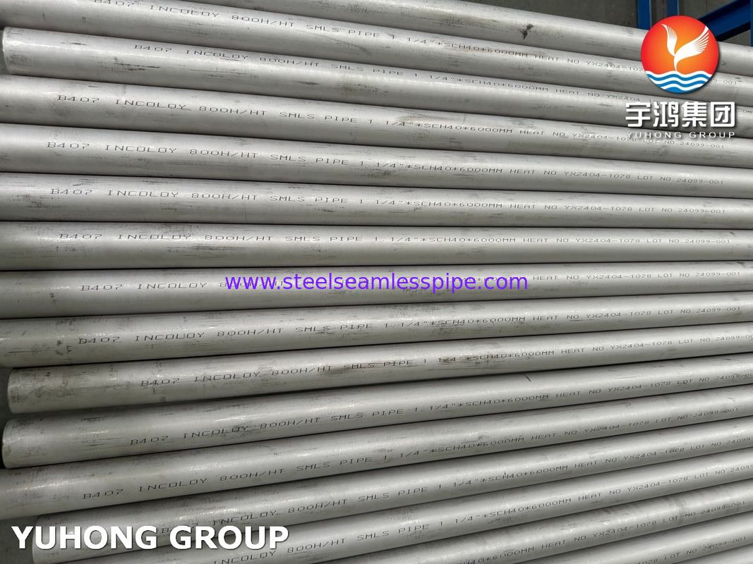 ASME SB407 UNS N08811 উচ্চ তাপমাত্রা শিল্প পাইপলাইন জন্য নিকেল আয়রন ক্রোমিয়াম খাদ seamless টিউব
