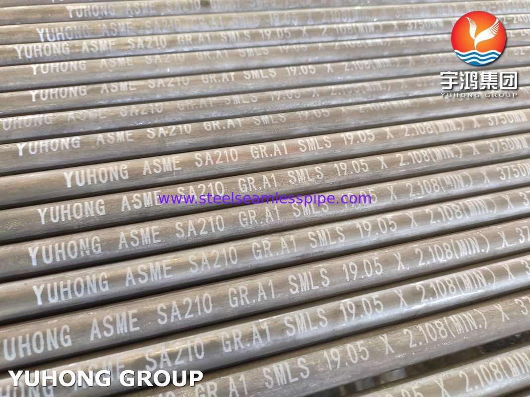 ASTM A210 Gr. A1 বোতল জন্য সিউমলেস মাঝারি কার্বন ইস্পাত নল (সর্বনিম্ন প্রাচীর)