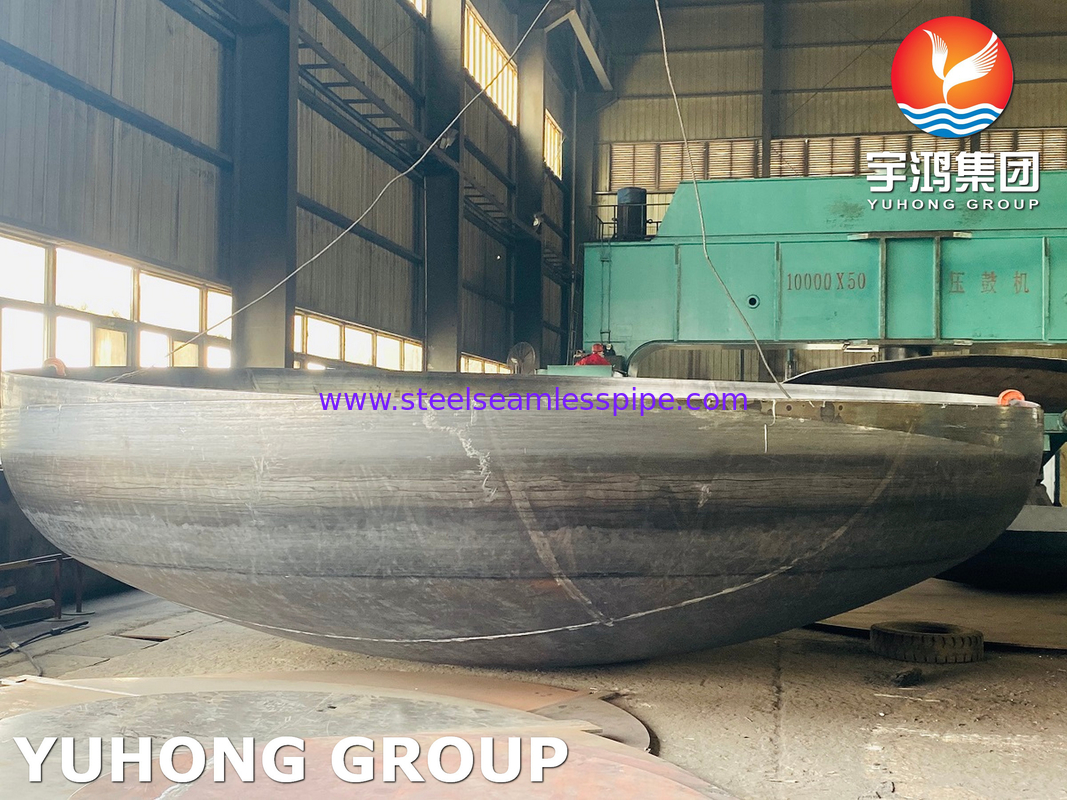 ASME U স্ট্যাম্প ২:১ উপবৃত্তাকার হেড Q245R NACE শংসিত, শোধনাগারের অ্যাসিডযুক্ত পরিষেবার পাত্রের জন্য