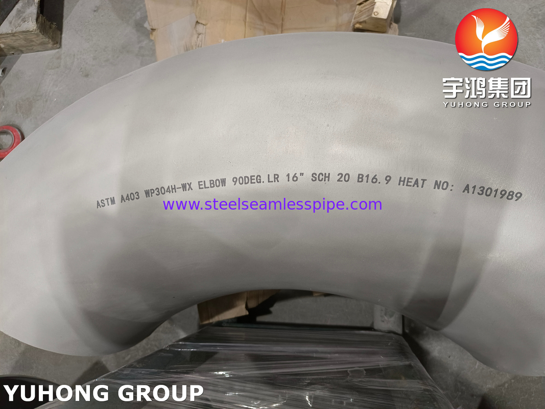 স্টেইনলেস স্টীল BUTT WELD ফিটিং 90° LR ELBOW CON.REDUCER A403 WP304H B16.9