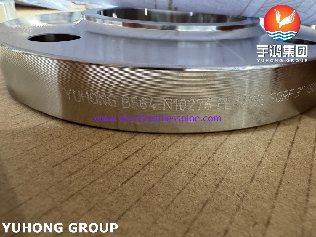 ASTM B564 UNS N10276 C276 বিপজ্জনক শিল্প বর্জ্যের জন্য আরএফ ফ্ল্যাঞ্জের উপর স্লিপ