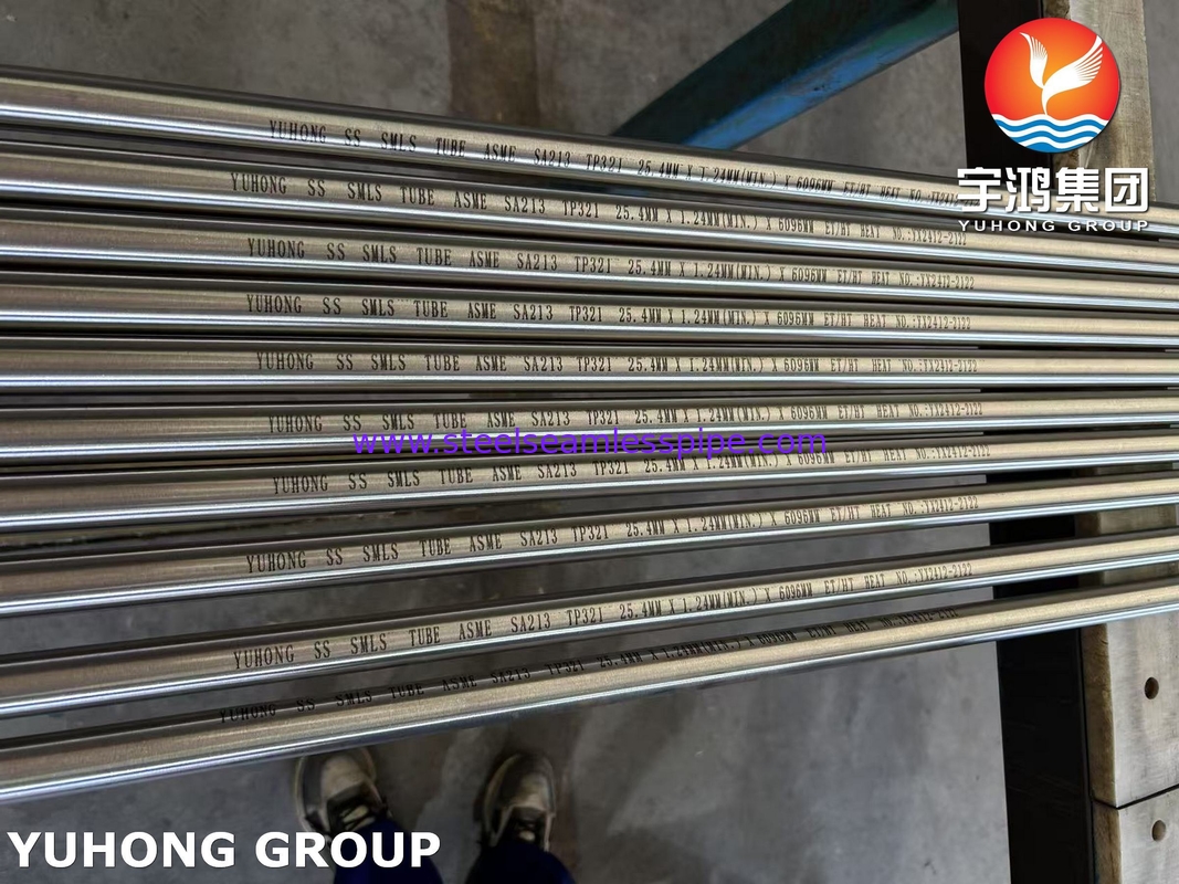 ASME SA213 TP321 স্টেইনলেস স্টীল সিউমলেস ইউ বাঁক টিউবস ফর হিট এক্সচেঞ্জার বান্ডিলস