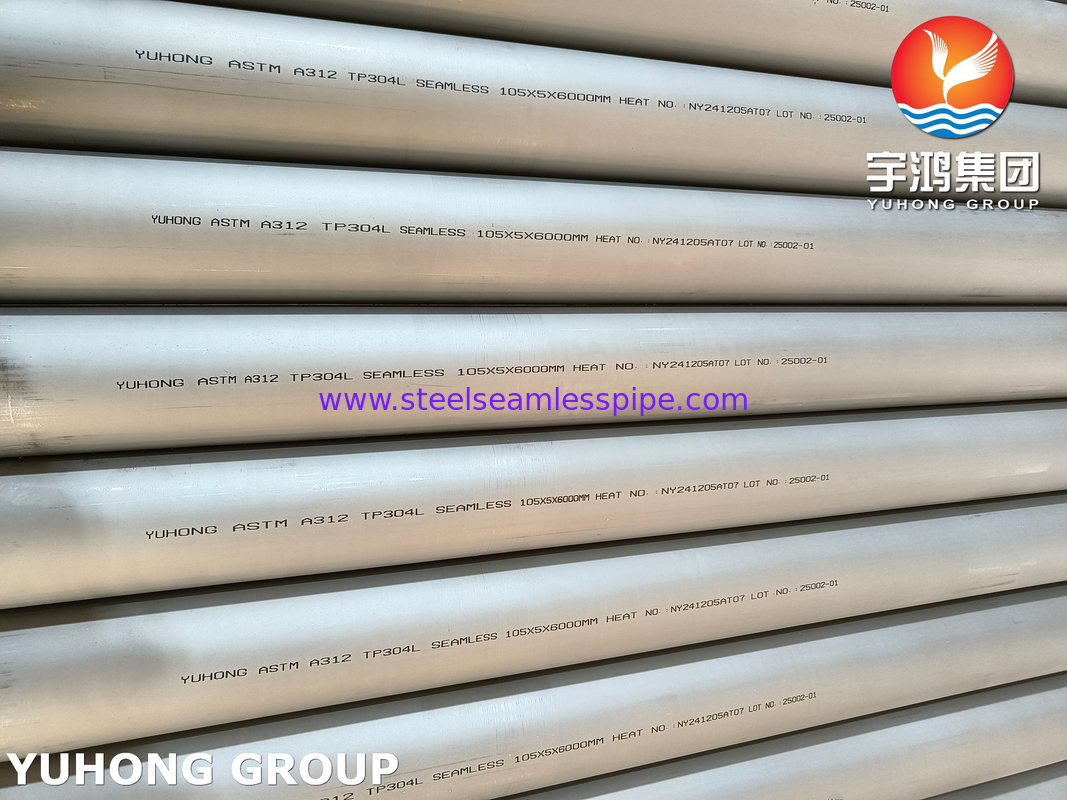 ASTM A312 TP304L Stainless Steel Seamless Pipe Pickled and Annealed for Oil and Gas