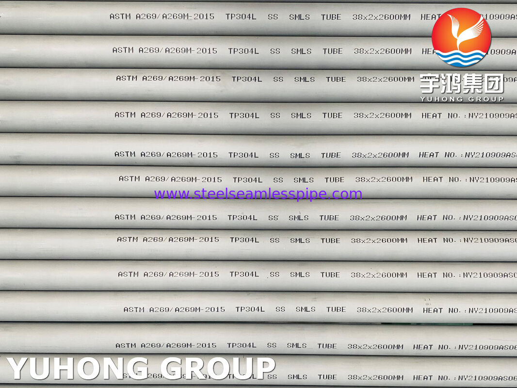 ASTM A269 TP304L / 03Х18Н11 ক্ষয়কারী সেবা জন্য বিরামবিহীন স্টেইনলেস স্টীল টিউব