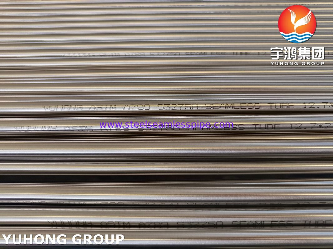 ASTM A789 S32750 সুপার ডুপ্লেক্স সীমলেস টিউব 2507 ডুপ্লেক্স স্টিল পাইপ তেল ও গ্যাসের জন্য