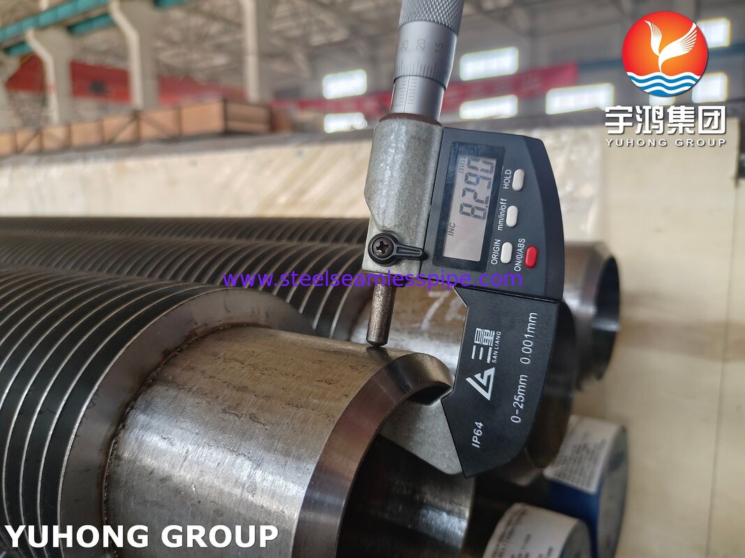 হাই ফ্রিকোয়েন্সি ওয়েল্ডেড ফিনড টিউব - ASTM A335 P22 বেস / 11-13Cr বাইলার এবং হিটারগুলির জন্য ফিনস