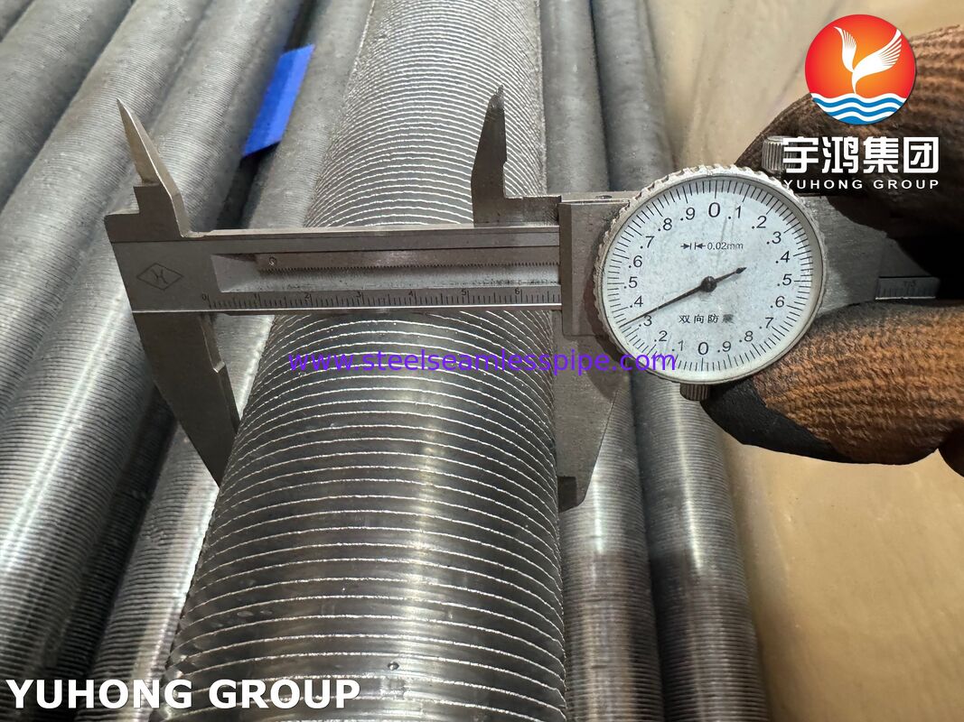 এক্সট্রুজড ফিনিড টিউব - এএসটিএম এ ১৭৯ কার্বন স্টিল বেস / অ্যালুমিনিয়াম ১০৬০ ফিনিস হিট এক্সচেঞ্জারের জন্য