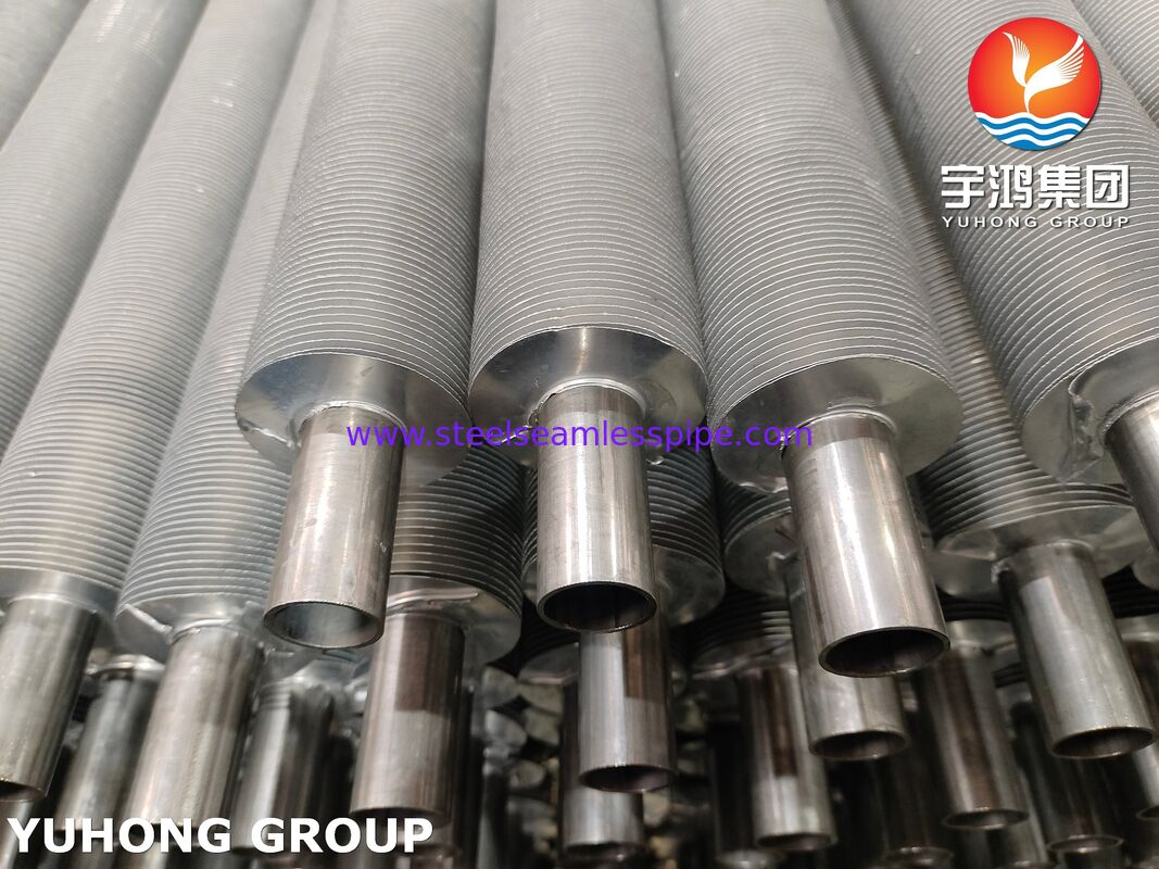 EN 10217-7 1.4301 এয়ার কুলারগুলির জন্য এক্সট্রুডেড ফিন টিউব তাপ পুনরুদ্ধার