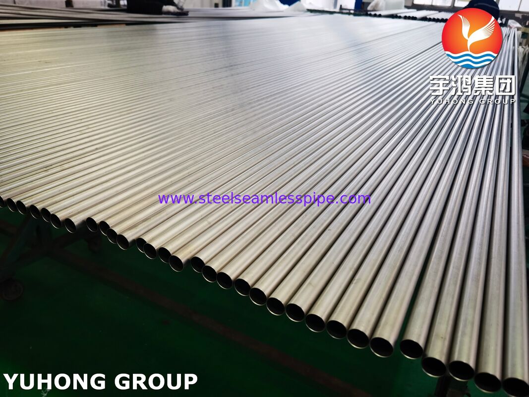 টাইটানিয়াম টিউব টাইটানিয়াম খাদ টিউব ASME SB338 UNS 50400 কনডেন্সার, তাপ এক্সচেঞ্জার বাষ্পীভবন, রাসায়নিক সিস্টেম, সামুদ্রিক সরঞ্জাম, desalination উদ্ভিদ, শক্তি উদ্ভিদ, শিল্প প্রক্রিয়া সরঞ্জাম জন্য