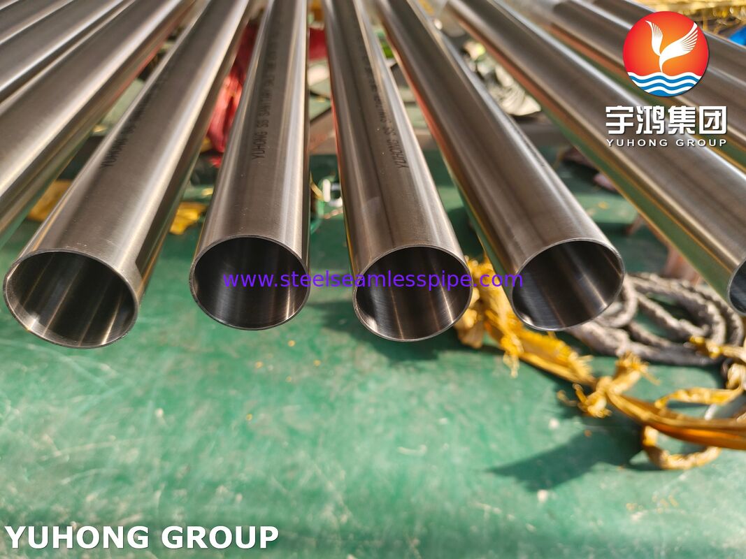 3A ASME SA270 TP304 স্যানিটারি স্টেইনলেস স্টীল সুগার শিল্পের জন্য Seamless টিউব MP EP