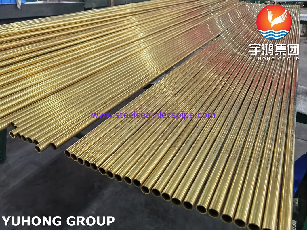 কপার অ্যালয় সিমলেস টিউব ASTM B111 C44300 C70600 C71500 C68700 C71640 এয়ার কুলার রেডিয়েটর কনডেন্সার অ্যাপ্লিকেশন