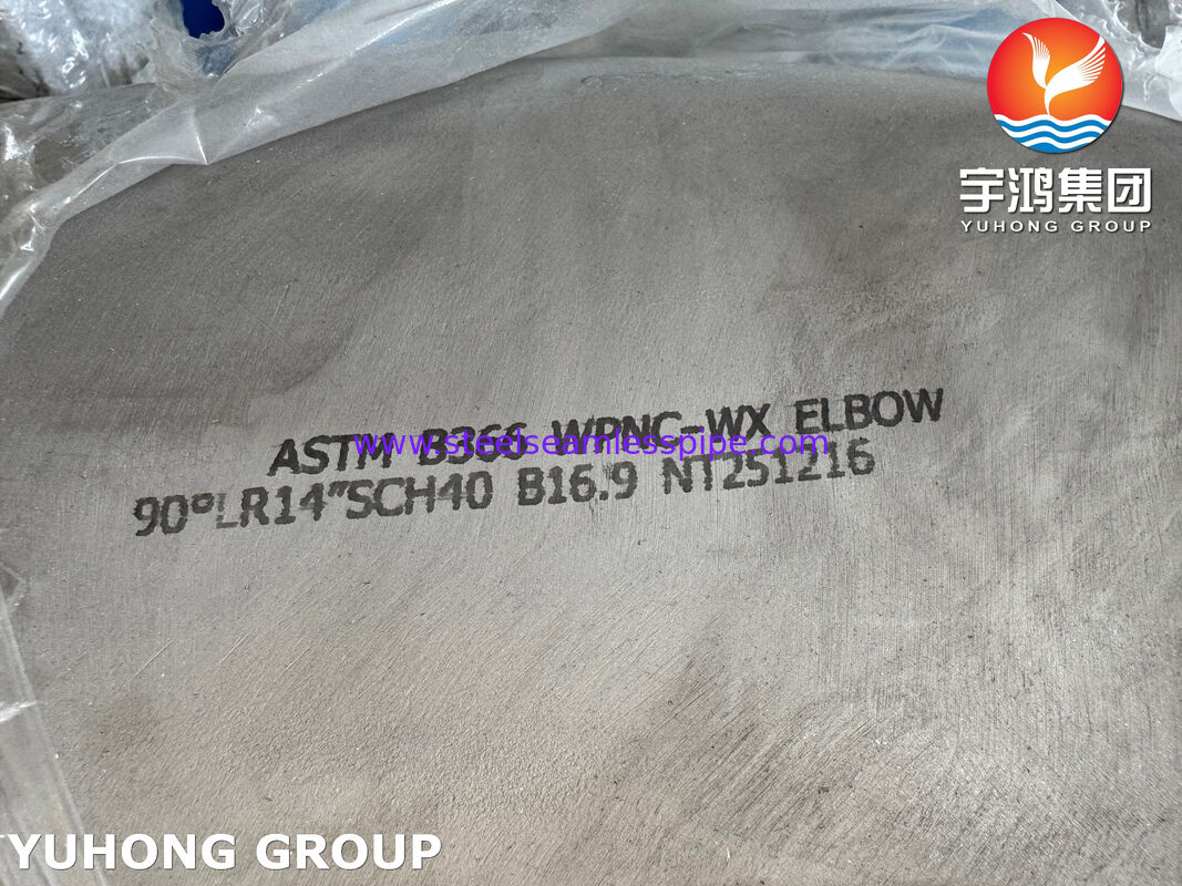 ASTM B366 WPNC Elbow UNS N04400 / Monel 400 Buttweld পাইপ ফিটিং 90 ডিগ্রী LR Elbow
