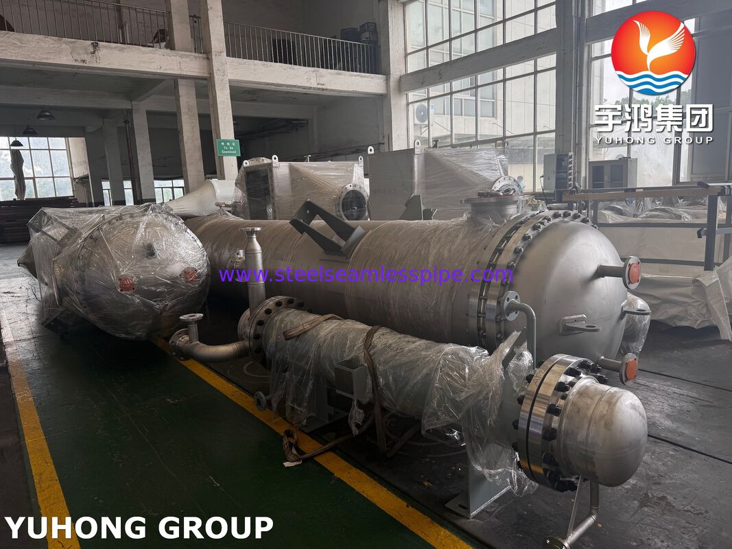 বায়ুমণ্ডলীয় টাওয়ারের জন্য ASME SB516 শেল এবং টিউব হিট এক্সচেঞ্জার Monel400 ক্ল্যাড ট্রিম কনডেন্সার