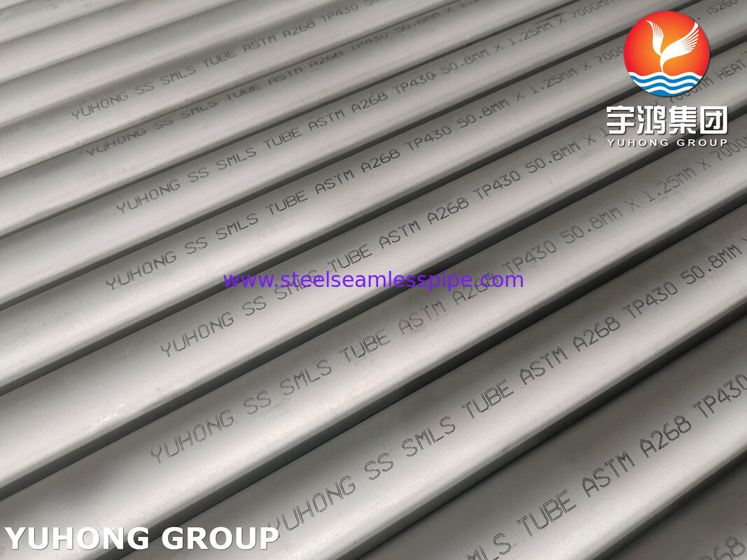 ASTM A268 TP430, UNS S43000 স্টেইনলেস স্টীল সিউমলেস টিউব ফর হিট এক্সচেঞ্জার টিউব