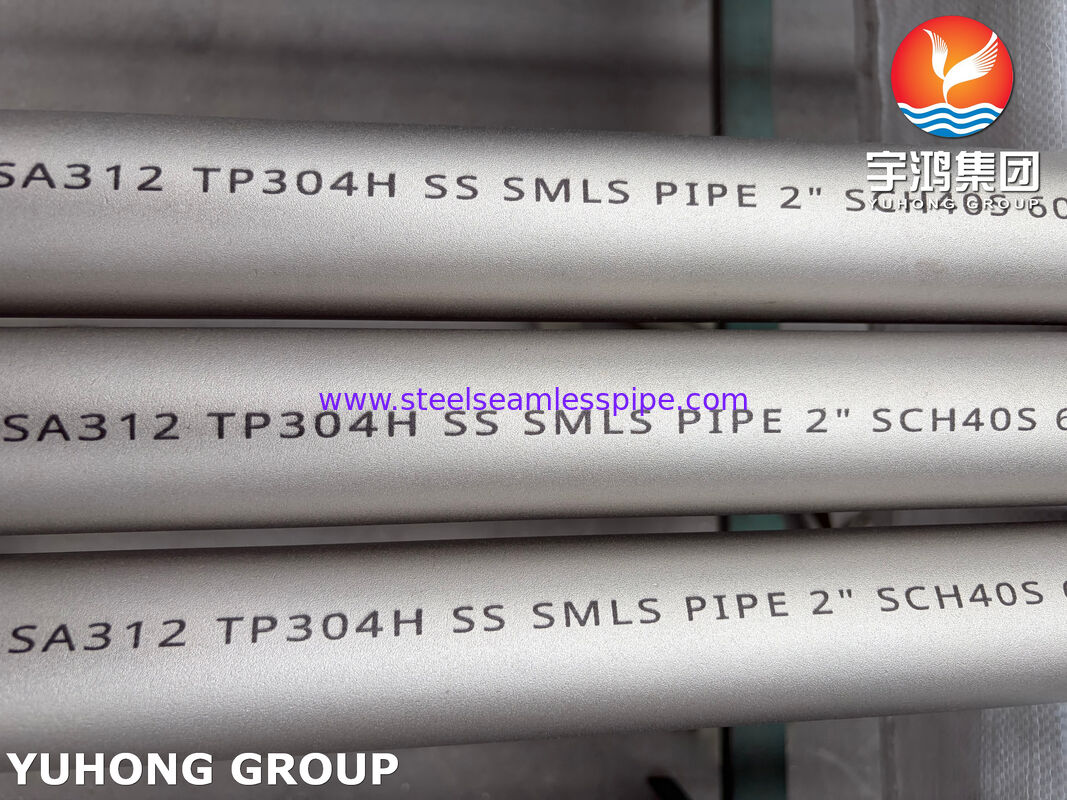 রাসায়নিক এবং শিল্প প্রয়োগের জন্য ASTM A312 TP304H 304L স্টেইনলেস স্টিল সিমলেস পাইপ