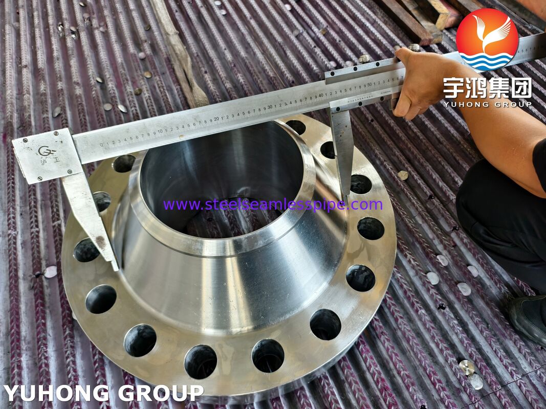 ASTM A182 F347 ওয়েল্ড নেক ফ্ল্যাঞ্জ / EN 1.4550 স্টেইনলেস স্টিল ফ্ল্যাঞ্জ WNRTJ ফ্ল্যাঞ্জ