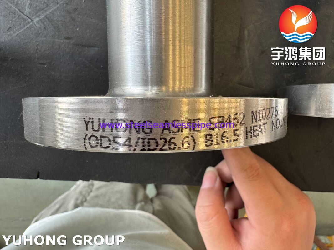 ASME SB462 UNS N10276 LWN ফ্ল্যাঞ্জ ASME B16.5 হ্যাস্টেলয় C276 লং ওয়েল্ড নেক ফ্ল্যাঞ্জ