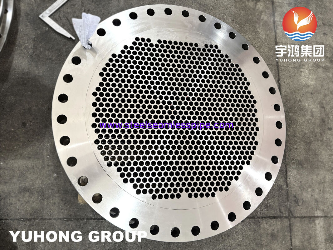 ASTM A182 F316L স্টেইনলেস স্টীল কাঠামোগত টিউব শীট তাপ এক্সচেঞ্জারগুলির জন্য সুনির্দিষ্ট মেশিনযুক্ত টিউব গর্ত সহ