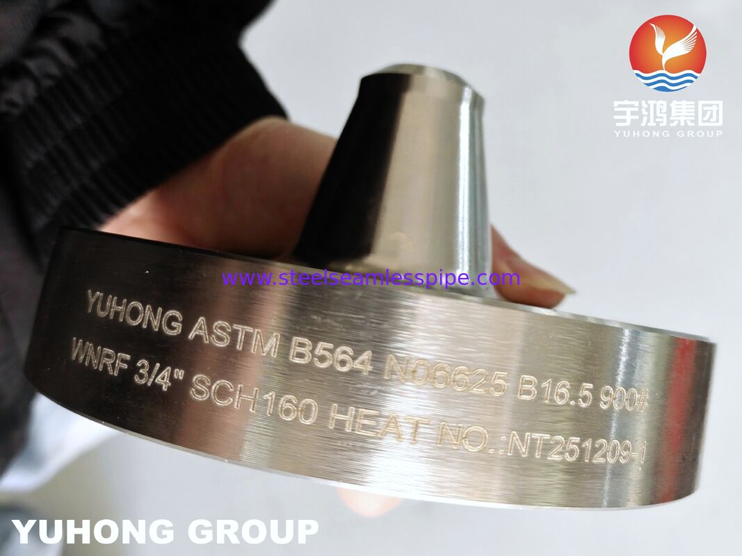 ASTM B564 ইনকোনেল ৬২৫ নিকেল অ্যালয় ওয়েল্ডিং নেক রেইজড ফেস ক্ষয়রোধী ফ্ল্যাঞ্জ