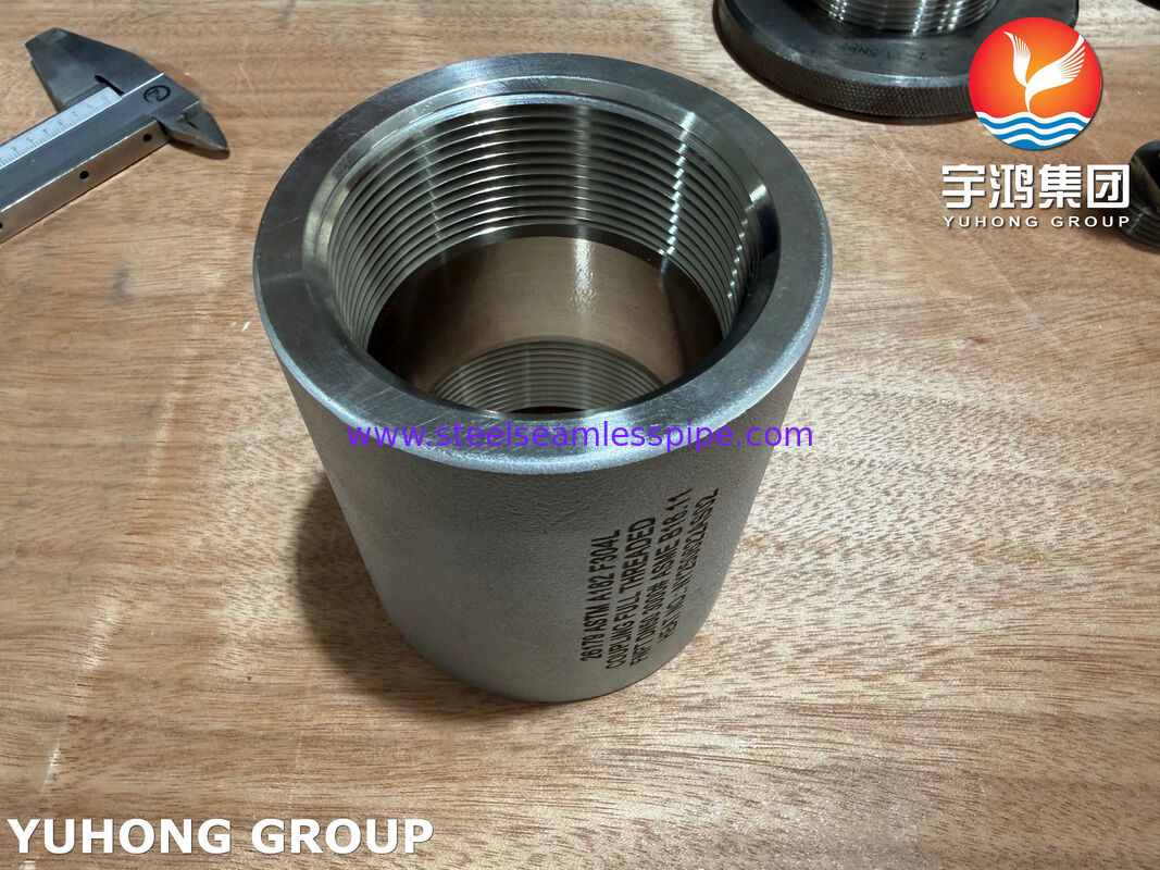 ASTM A182 F304L Stainless Steel Coupling Full Thread FNPT ASME B16.11 Forged Fittings
