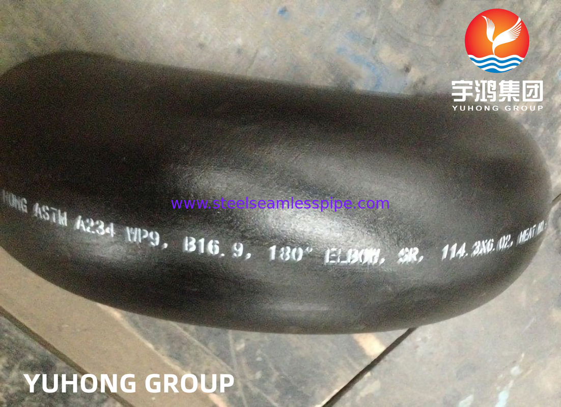 ASTM A234 WP9 180 ডিগ্রী রিটার্ন এলকবো অ্যালোয় স্টীল Buttweld ফিটিং
