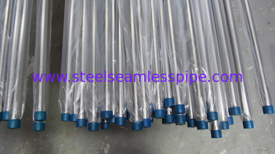 ব্রাইট annealed স্টেইনলেস স্টীল টিউব: TP304, TP304L, TP316, TP316L, কোল্ড প্রেস TP316Ti.  প্লাস্টিক ক্যাপ সঙ্গে প্লেইন শেষ