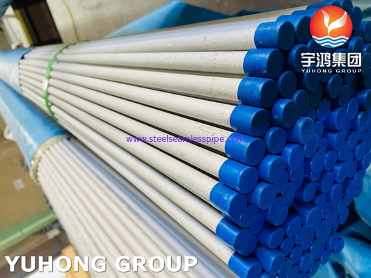ASTM A213 / ASTM A269 স্টেইনলেস স্টীল বিজোড় টিউব ন্যূনতম প্রাচীর বেধের বাষ্পীভবন কনডেনসার