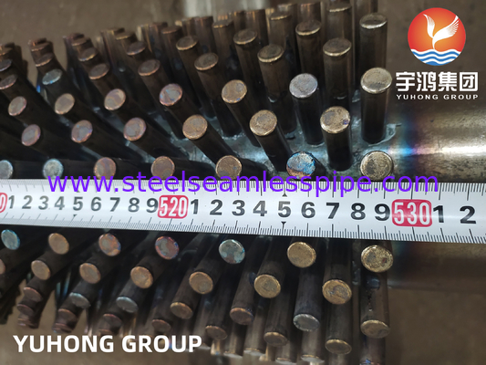 ASTM A213 T9 ALLOY STEEL FIN TUBE তাপ এক্সচেঞ্জারের জন্য স্টাফ ফিন টিউব স্টাফড টিউব