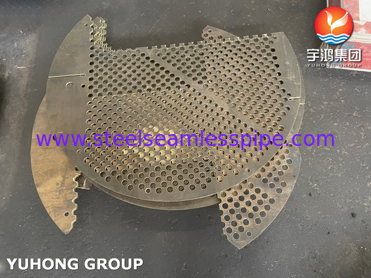 ASME SB171 C71500 ট্রান্সভার্সাল বেফেল, লম্বা ব্যাফেল, তাপ এক্সচেঞ্জার অ্যাপ্লিকেশনের জন্য ইমপিংমেন্ট প্লেট