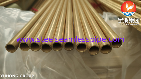 ASME SB111 ASTM B111 C68700 O61 বাষ্পীভবন জন্য অ্যালুমিনিয়াম ব্রাস seamless টিউব L1M