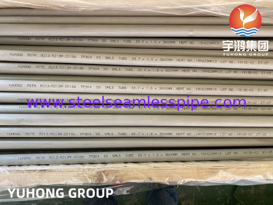 এএসটিএম এ২১৩ টিপি৩০৪ স্টেইনলেস স্টীল সিউমলেস হিট এক্সচেঞ্জার এবং ফার্নেস টিউব