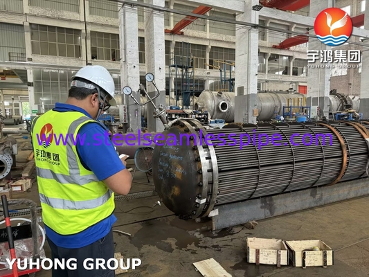 টিউব ব্যান্ডেল ASME U STAMP D-E05C ASME SA179 কার্বন স্টীল সিউমলেস টিউব ASME SA266 Gr.2N টিউব শীট সহ