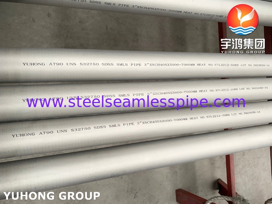 A790 S32750 বিদ্যুৎ উৎপাদনের জন্য সুপার ডুপ্লেক্স স্টিল সিউমলেস পাইপ