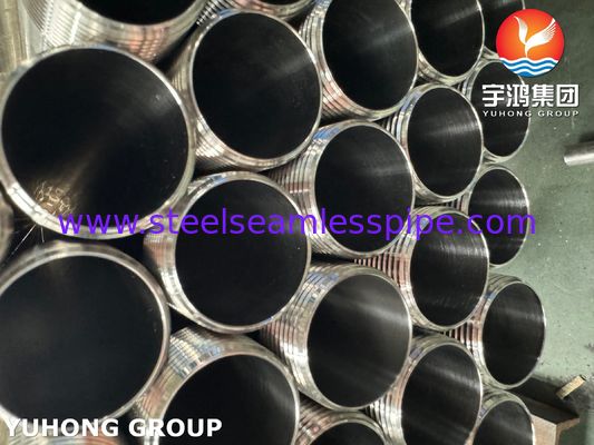 ASTM A270 TP304 স্যানিটারি স্টেইনলেস স্টিল টিউব, বাইরের থ্রেড প্রান্ত সহ