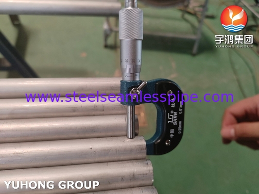ASME SA789 / ASTM A789 S32750 হিট এক্সচেঞ্জারের জন্য ডুপ্লেক্স স্টিল সিউমলেস টিউব, রাসায়নিক অ্যাপ্লিকেশন