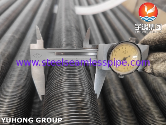 ASME SA209 TP304 স্টেইনলেস স্টীল এমবেডেড ফিন টিউব ফিন টাইপ জি অ্যালুমিনিয়াম 1060 ফিন সহ