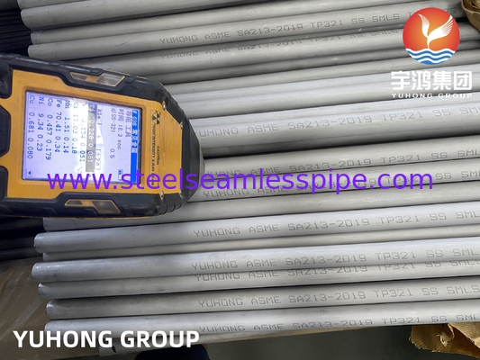 ASTM A213 TP321 1.4541 S32100 স্টেইনলেস স্টীল সিউমলেস টিউব কোল্ড টানা তাপ এক্সচেঞ্জার অ্যাপ্লিকেশন
