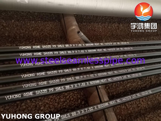উচ্চ তাপমাত্রার সেবার জন্য ASME SA335 P9 বিজোড় ফেরিটিক খাদ ইস্পাত পাইপ
