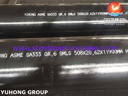 ASME SA333 গ্রেড 6 সিউমলেস কার্বন ইস্পাত পাইপ নিম্ন তাপমাত্রা পরিষেবা জন্য প্রয়োজনীয় খাঁজ অনমনীয়তা সঙ্গে