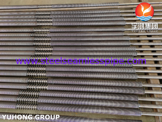এএসটিএম A106 Gr.B কার্বন ইস্পাত U Bend HFW Solid Fin Tube For Diesel Engine Exhaust Economizers