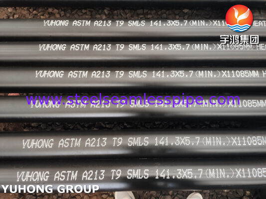 ASTM A213 T9 / UNS K90941 বয়লার সুপারহিটার এবং তাপ-বিনিময়কারীর জন্য বিজোড় ইস্পাত টিউব