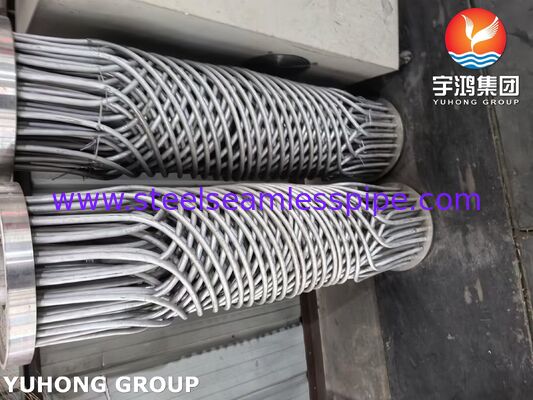 স্টেইনলেস স্টীল স্পাইরাল রান টিউব বান্ডেল ASME SA213 TP304/316L উচ্চ দক্ষতা তাপ এক্সচেঞ্জার বান্ডেল ক্রায়োজেনিক এবং রাসায়নিক অ্যাপ্লিকেশন জন্য