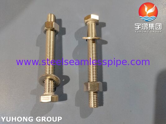সুপার ডুপ্লেক্স ফাস্টেনার ISO4017 S32205 2205 ডুপ্লেক্স স্টিল হেক্স বোল্ট নট ওয়াশার